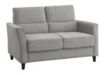 Gray Flared & Tufted Loveseat