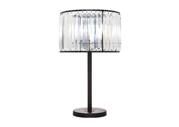 Metal & Crystal Shade Table Lamp