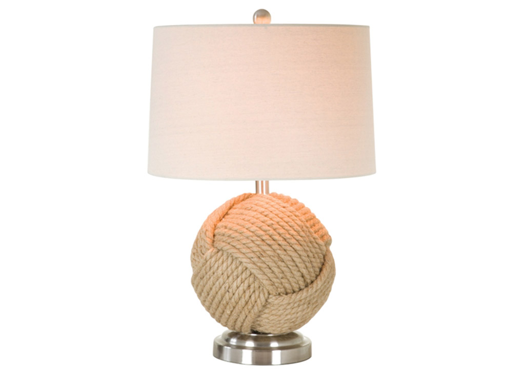 Natural Twine Table Lamp Set