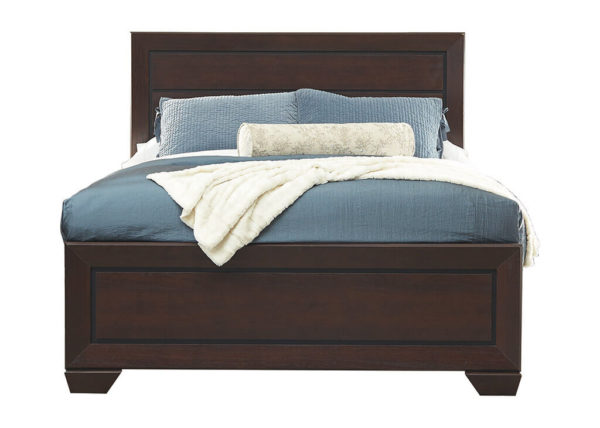 Rustic Queen Storage Bed Frame in Cherry