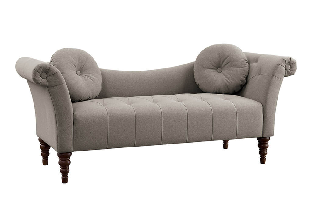 Transitional Style Settee in Brown