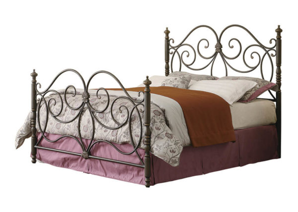 Vintage-Inspired Queen Metal Bed Frame