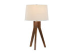 Wood Tripod Table Lamp in Brown