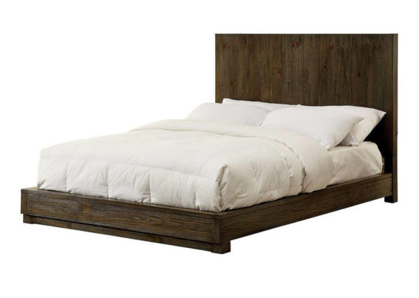 Queen Rustic Natural Tone Bed Frame