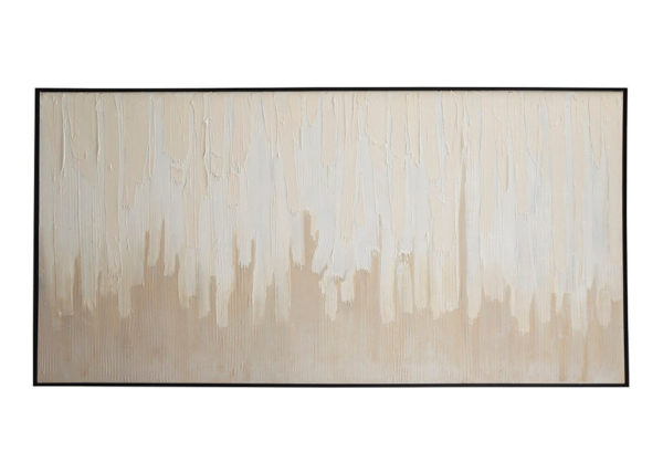 Abstract Tan & White Wall Art