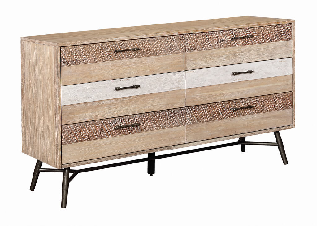 Mid-Century Style 5 PC Bedroom Set - Caravana Furniture