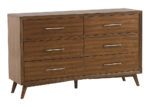 Walnut Mid-Century Inspired Dresser
