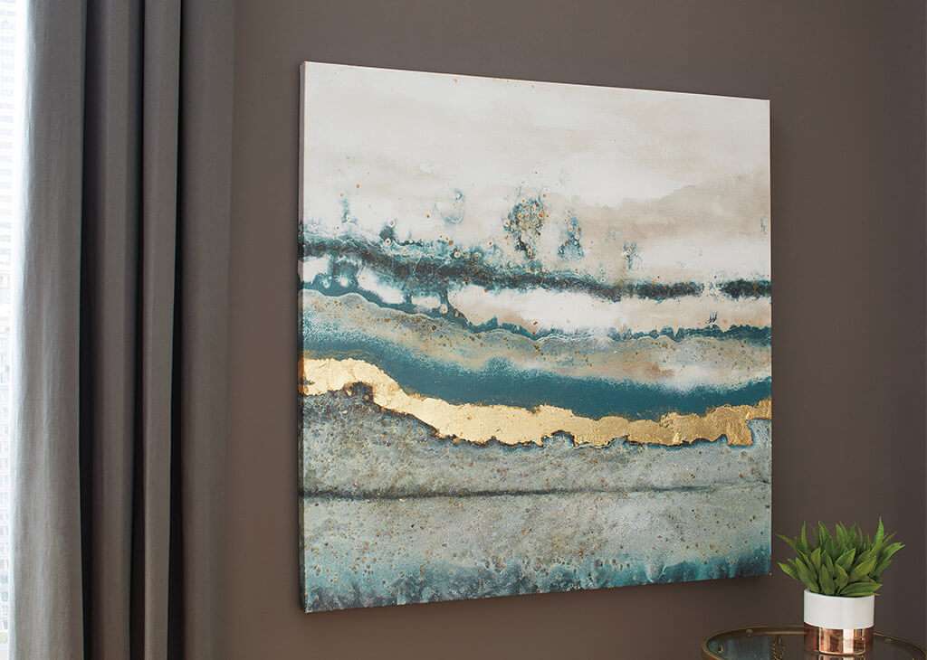 Abstract Ocean-Inspired Wall Art