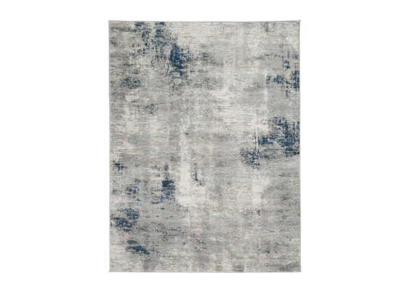 Blue Abstract Multi-Colored Rug