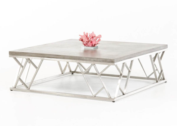 Contemporary Square & Concrete Coffee Table