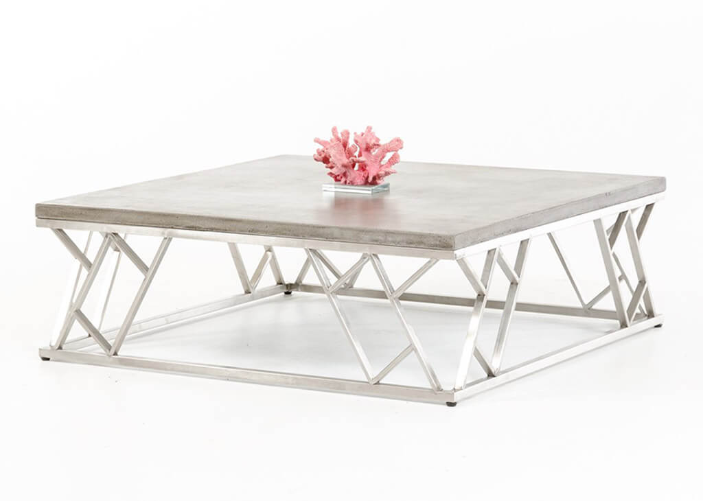 Contemporary Square & Concrete Coffee Table
