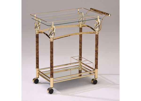 Gold Plated & Clear Bart Cart