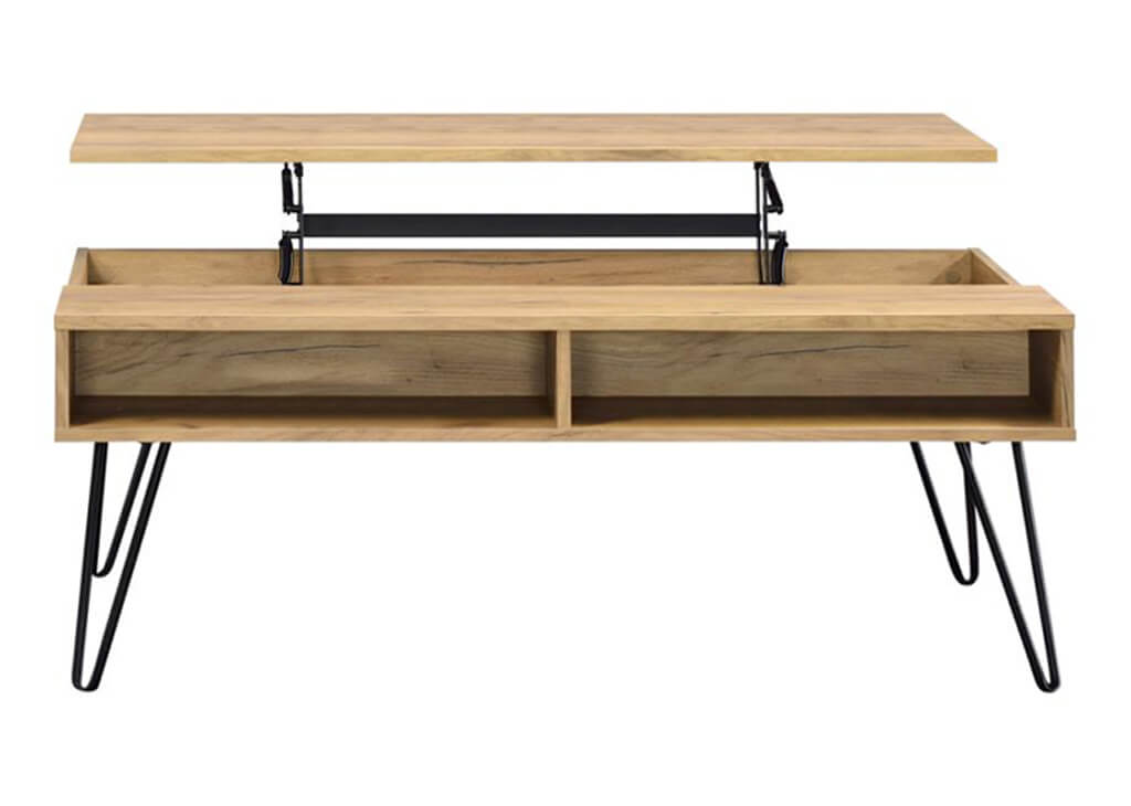 Golden Oak Lift-Top Coffee Table