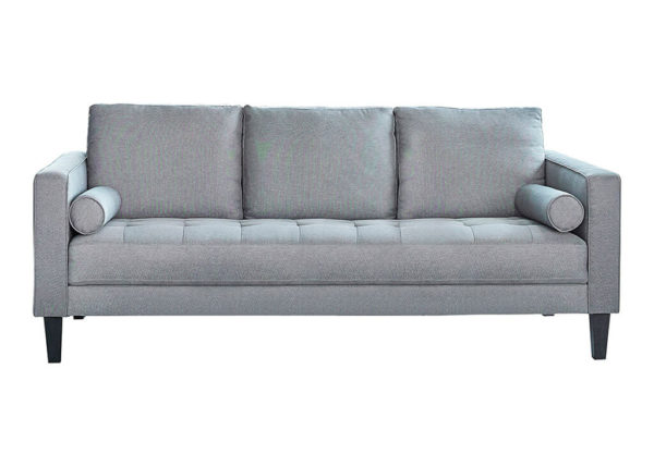 Mid-Century Charcoal Sofa
