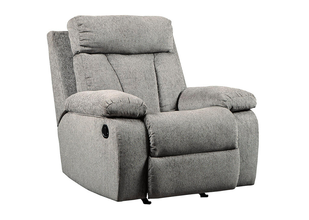 Modern Gray Rocker Recliner