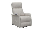Performance Fabric Power Lift Recliner W/ Massage Function in Beige