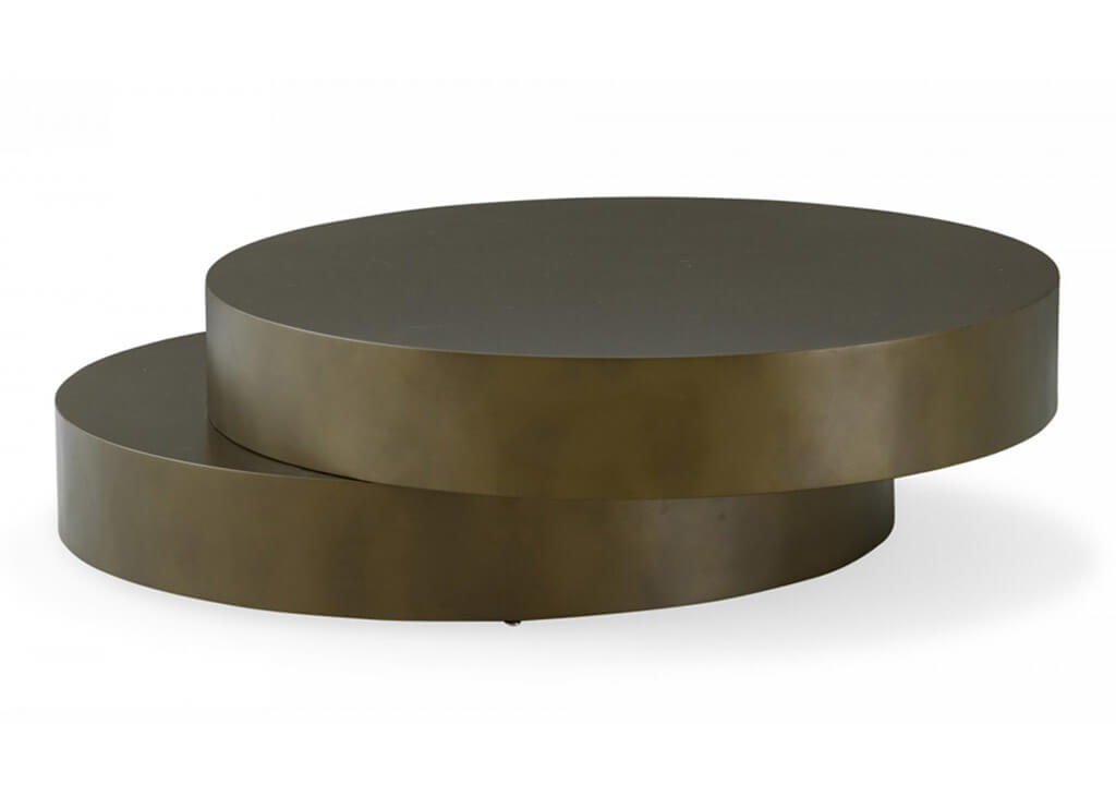 Round Bronze Coffee Table