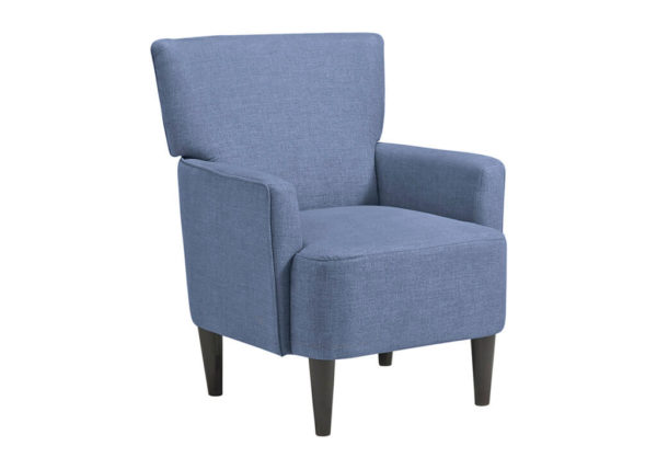 Tailored Track Arm Accent Chair in Blue