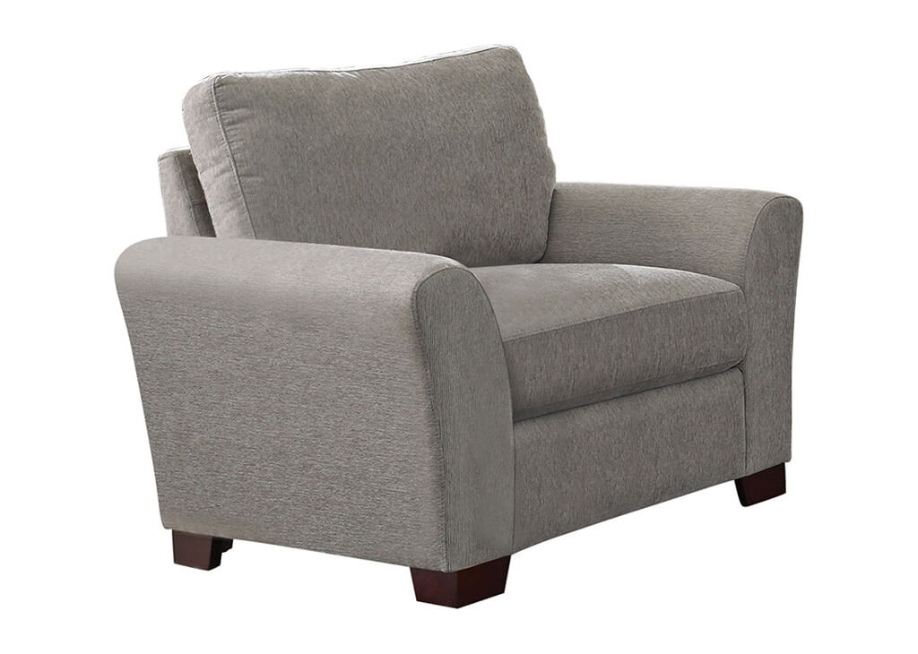 Transitional Warm Gray Accent Chair
