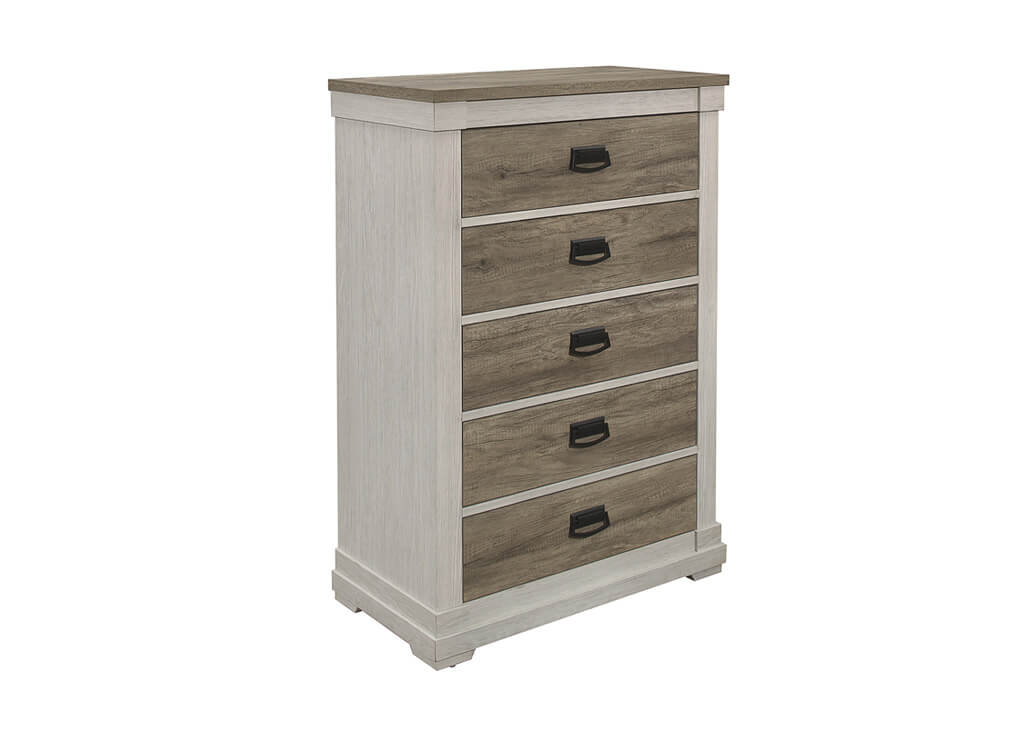 Two-Tone Transitional Chest of Drawers