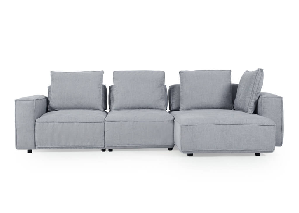 Gray Motion Movable Sectional