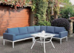 Blue & White Outdoor Sectional