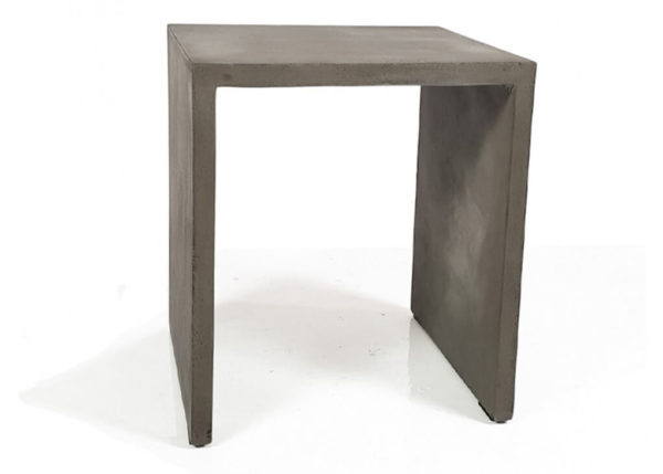 Concrete Square Top End Table