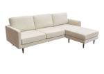 Contemporary Cream Reversible Sectional