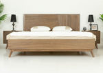 Contemporary Queen Natural Mid-Century 5 PC Bedroom Set