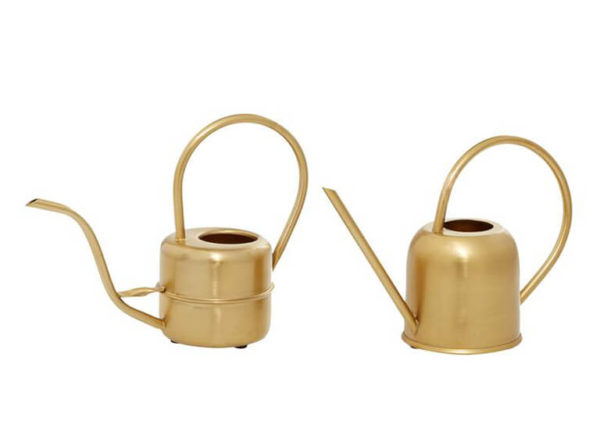 Gold Watering Can Set
