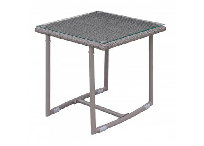 Gray Patio End Table