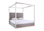 King Stainless Steel Canopy Bed Frame