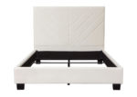 Light Cream Velvet Bed Frame