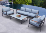 Outdoor Modern Black & Gray 4 PC Set