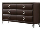 Dark Brown Mid-Century-Inspired Dresser