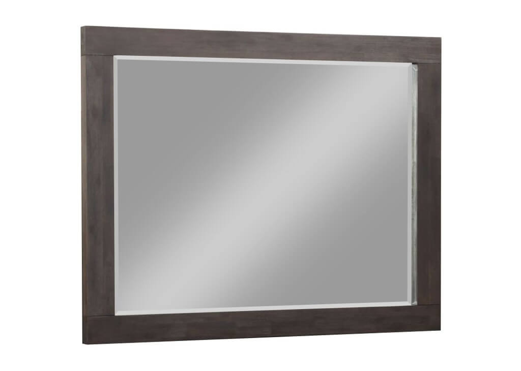 Basalt Gray Solid Acacia Dresser Mirror