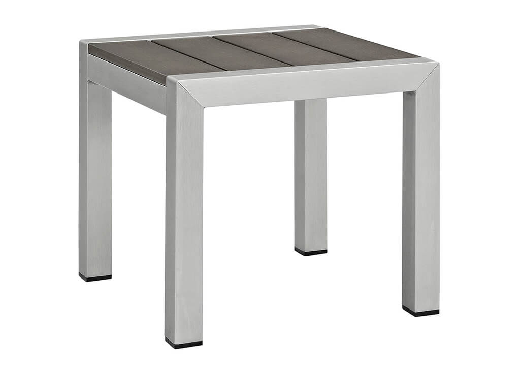 Contemporary Aluminum Outdoor Side Table