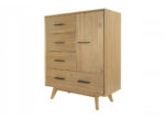 Contemporary Natural Mid-Century Chest of Drawers