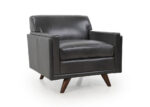 Charcoal Top-Grain Leather Chair