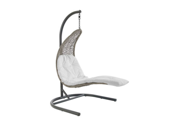 Outdoor Patio Swing Lounge Chair in White
