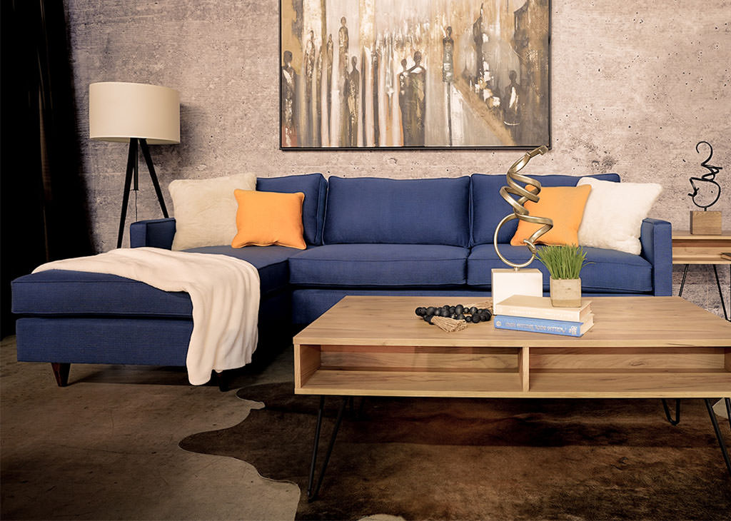 Customizable mid-century inspired sectional-lifestyle