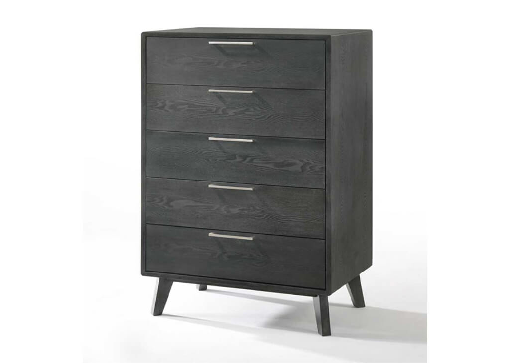 Gray Mid-Century Chest of Drawers