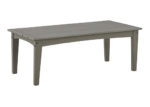 Gray Slatted-Style Coffee Table