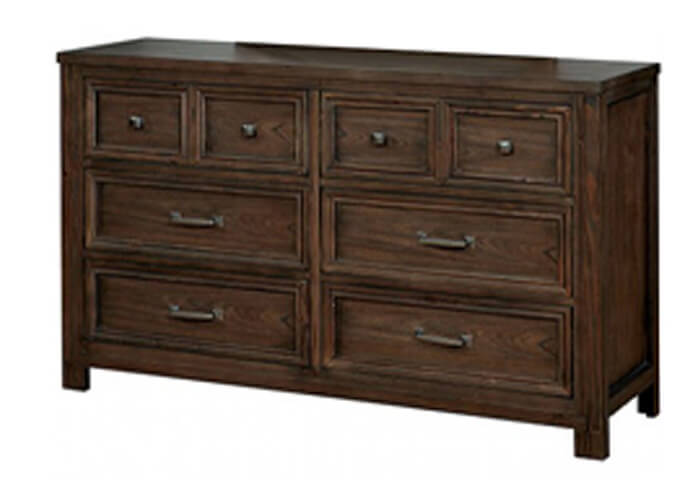 Weathered Wood Dresser in Brown