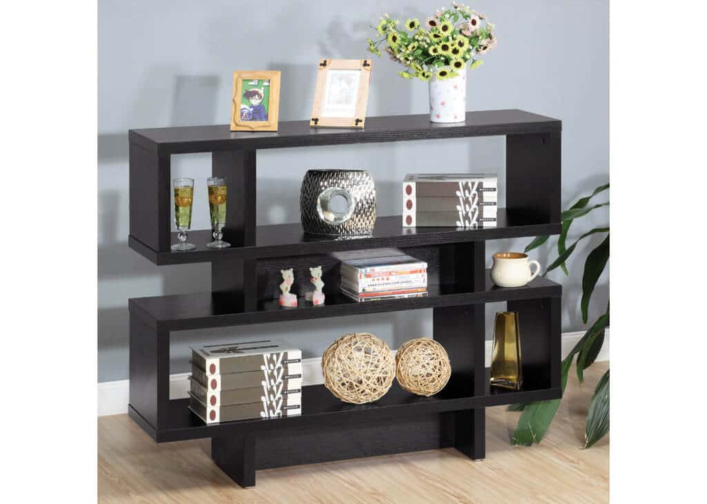 Geometric 2-Tier Bookshelf