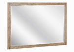 Rectangular Gray Oak Dresser Mirror