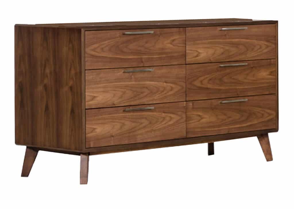 Walnut Mid-Century Dresser