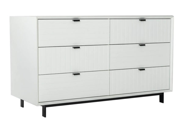 Contemporary White matte Dresser