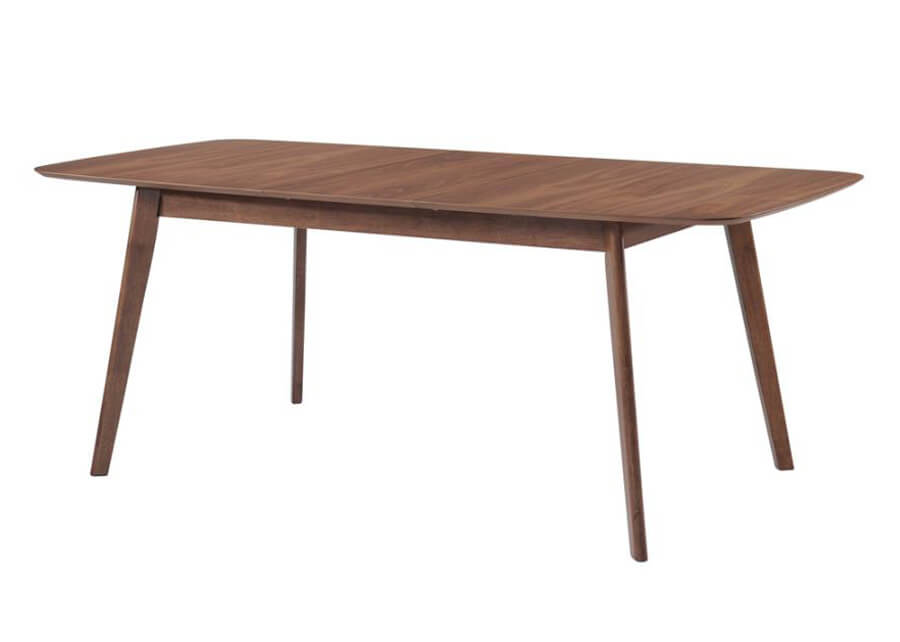 Natural Walnut Mid-Century Dining Table