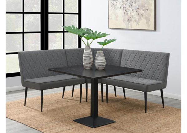 Diamond Tufted & Square 4 PC Dining Set